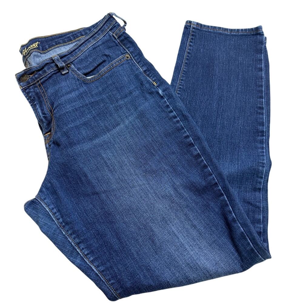 Old Navy Jeans Womens 12 Blue Denim Sweetheart Skinny Stretch Retro